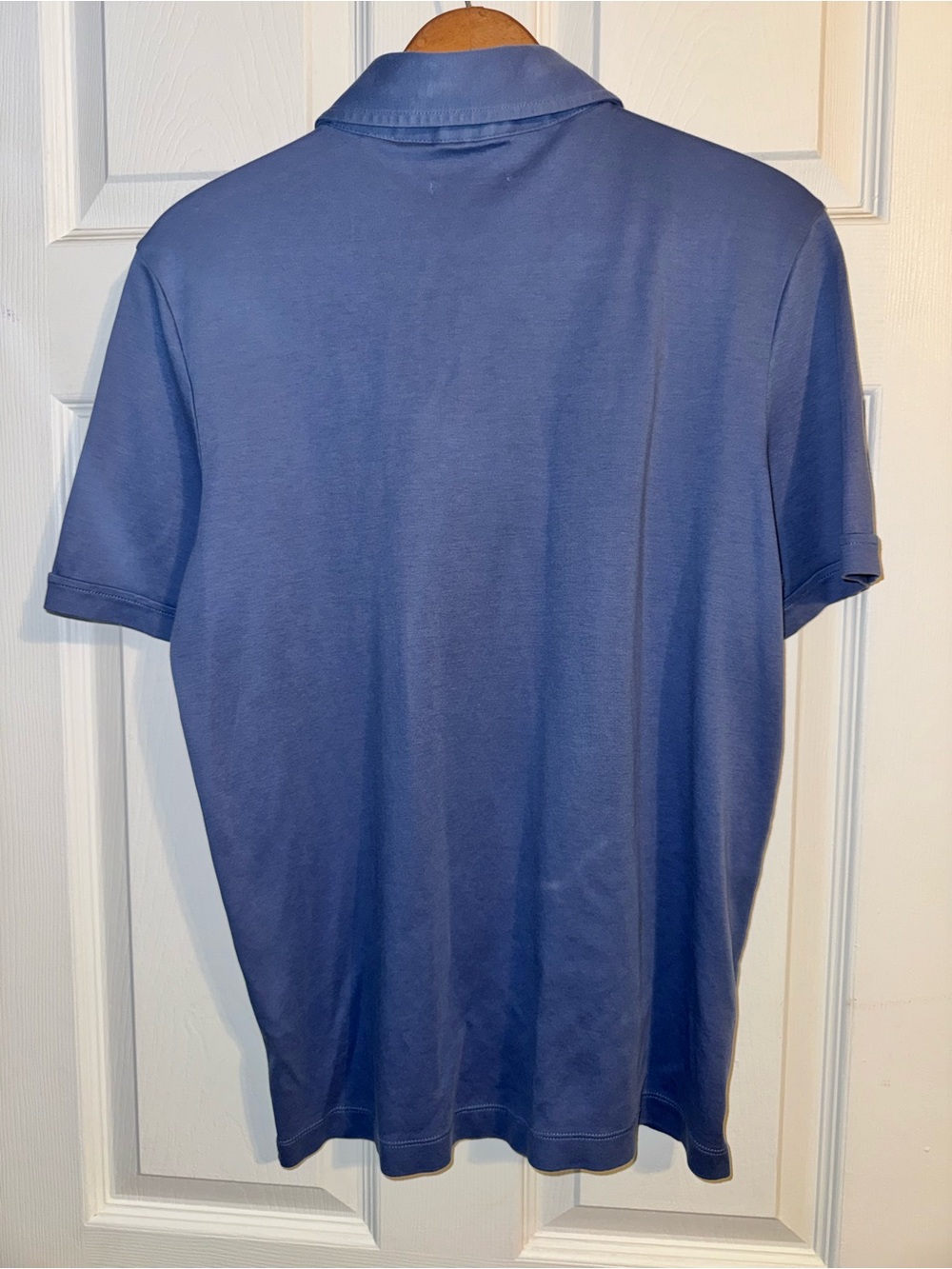 Joseph Abboud Blue Polo Shirt Men’s Medium Liquid Soft Short Sleeve - Picture 3 of 4